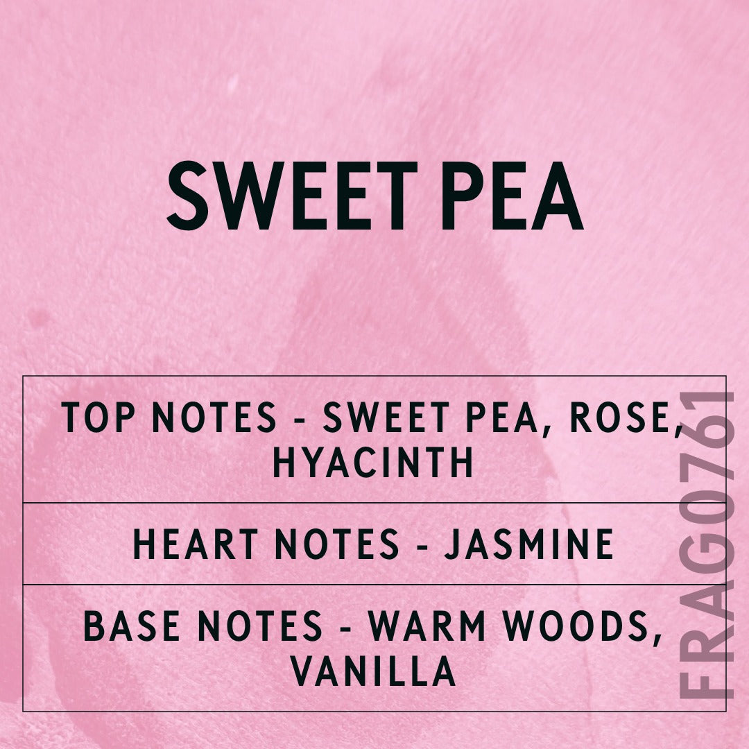 Sweet Pea Fragrance Oil scent card (English)