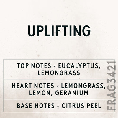 Uplifting Natural Oil scent card (English)