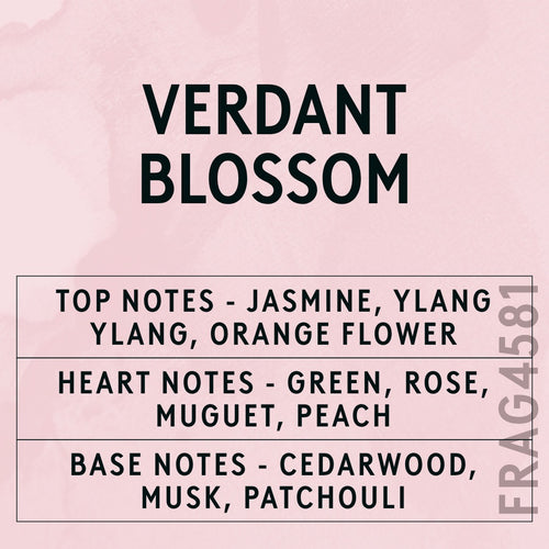 Verdant Blossom Fragrance Oil scent card (English)