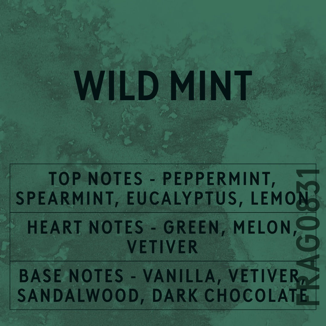 Wild Mint Fragrance Oil scent card (English)