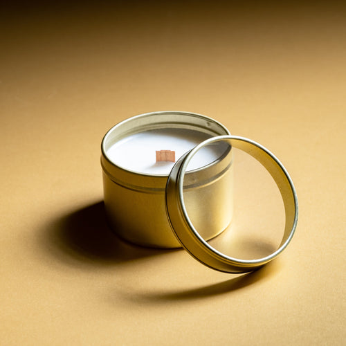 10cl Candle Tin - Gold