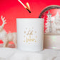 Let It Snow - Matt White 30cl Lotti Christmas Candle Jar