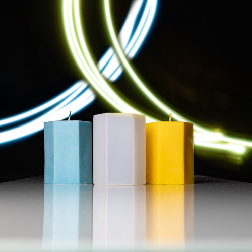 Tall Hexagon - Pillar Candle Mould