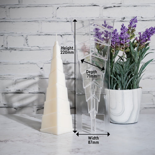 Stepped Pyramid - Pillar Candle Mould