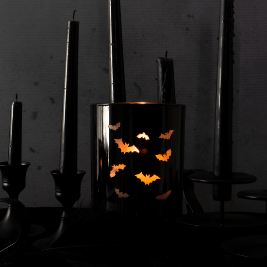 Fang-tastic - Gloss Black 30cl Lotti Halloween Candle Jar