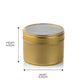 10cl Candle Tin - Gold (Box of 6)