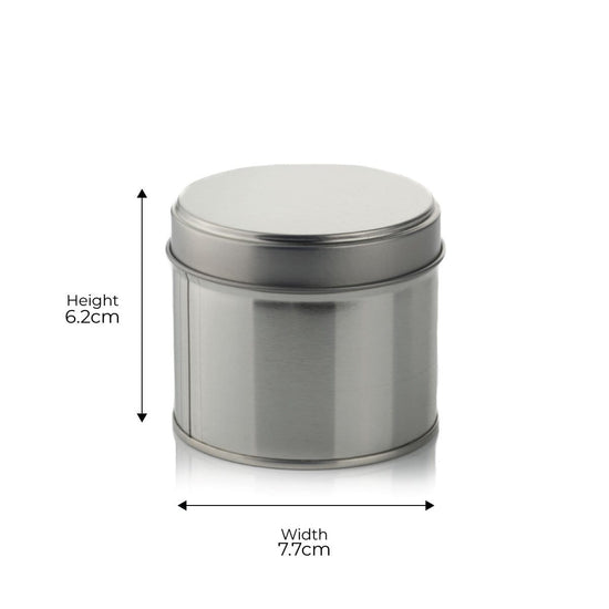 20cl Candle Tin - Silver 