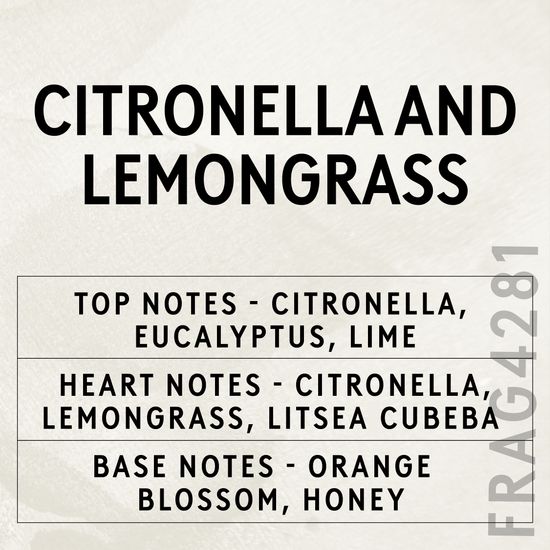 Citronella & Lemongrass Essential Oil with Citrepel Insect Repellent Scent Card