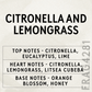 Citronella & Lemongrass Essential Oil with Citrepel Insect Repellent