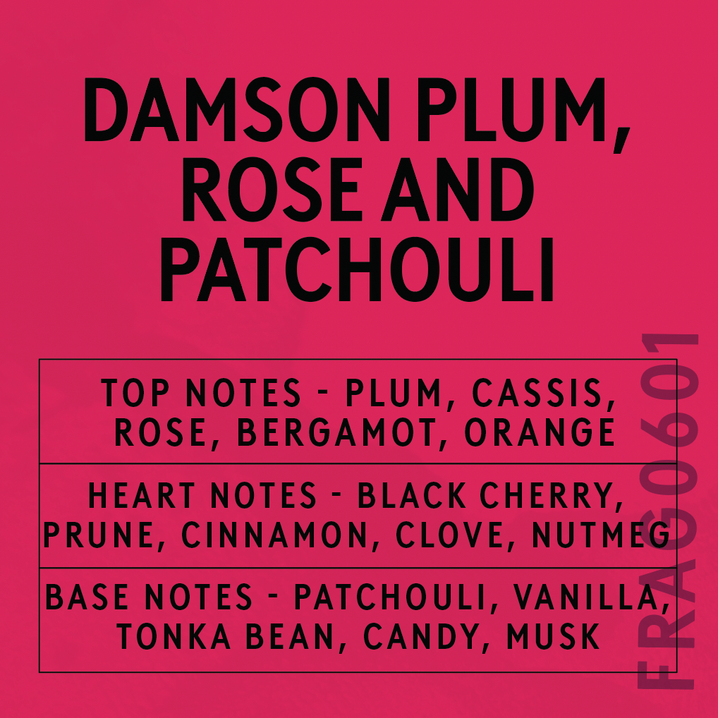 Damson Plum, Rose & Patchouli Scent Card