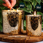 64cl Tall 3-Wick Candle Bowl - Electroplated Gold