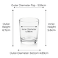 9cl Lauren Candle Glass (Box of 6)