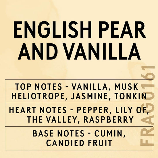 English Pear & Vanilla Scent Card