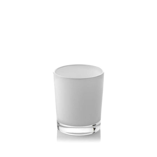 9cl Lauren Candle Glass - Internally White Gloss