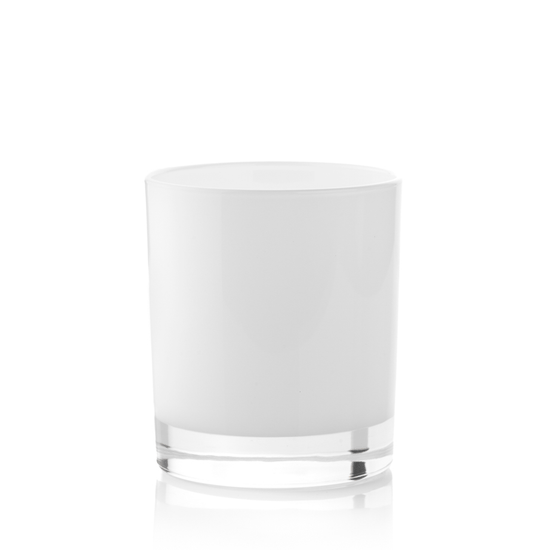 30cl Lotti Candle Glass - Internally White Gloss (Box of 6)