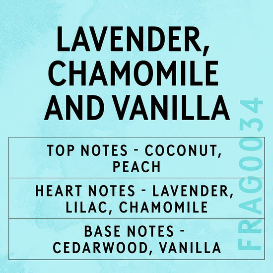 Lavender, Chamomile & Vanilla Fragrance Oil Scent Card