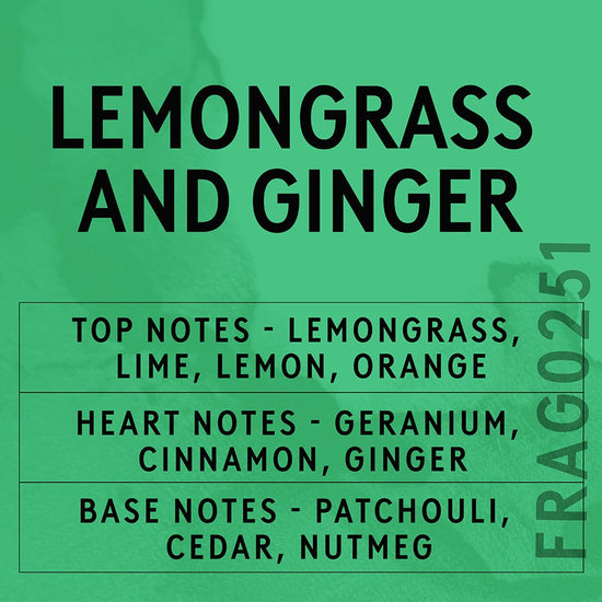 Lemongrass & Ginger Fragrance Oil Scent Card