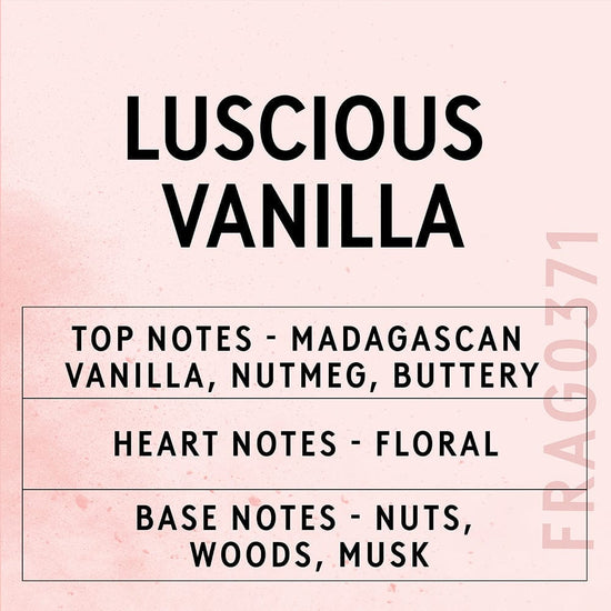 Luscious Vanilla Fragrance Oil Scent Card