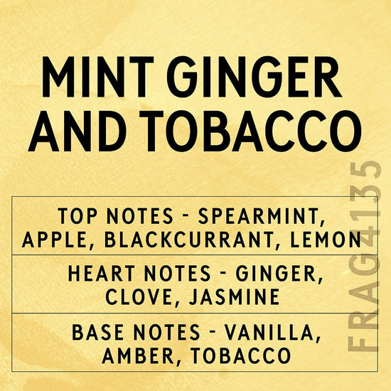 Mint, Ginger and Tobacco Fragrance Oil Scent Card