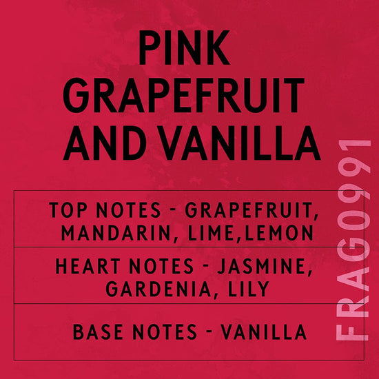 Pink Grapefruit and Vanilla Fragrance Oil Scent Card