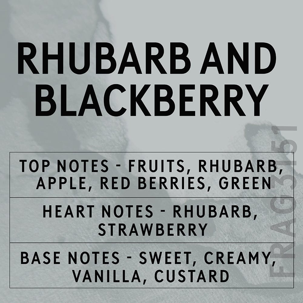 Rhubarb & Blackberry Fragrance Oil Scent Card