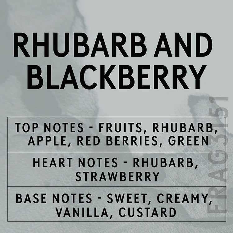 Rhubarb & Blackberry Fragrance Oil Scent Card