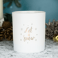 Let It Snow - Matt White 30cl Lotti Christmas Candle Jar