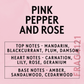 Pink Pepper & Rose Fragrance Oil