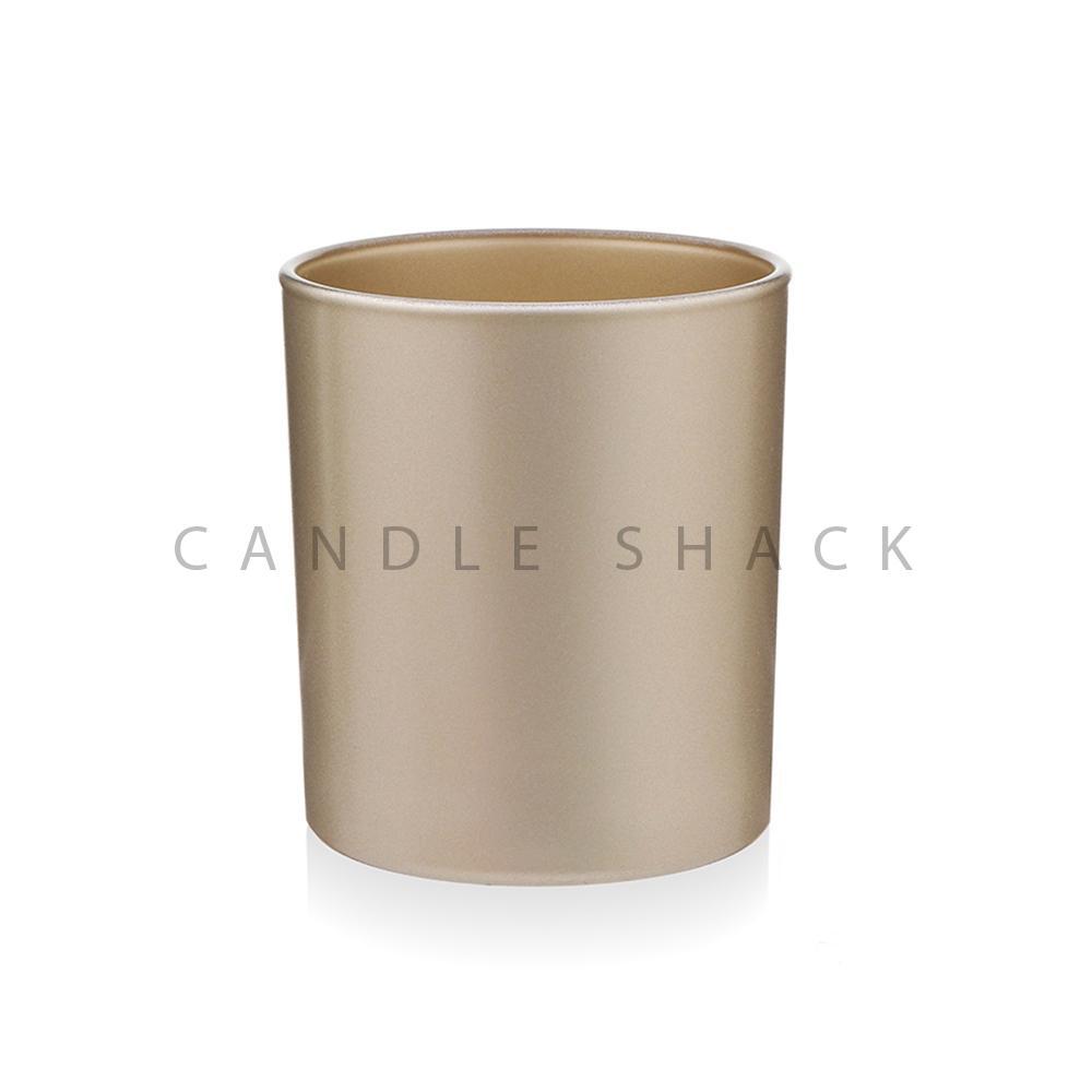Candle Shack Candle Jar 30cl Karen Glass - Externally Gold Matt