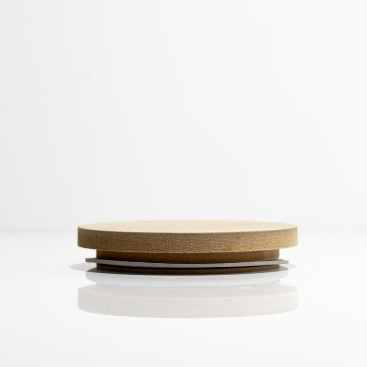 Candle Shack Lid Wooden Lid - Natural - for 30cl Ebony