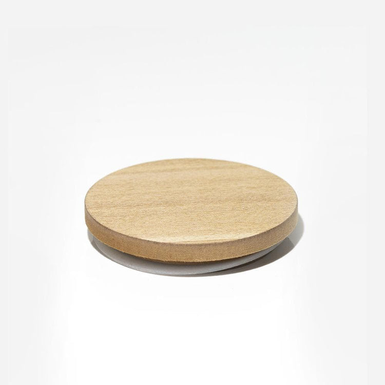 Candle Shack Lid Wooden Lid - Natural - for 30cl Ebony