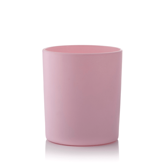 30cl Lotti Candle Glass - Externally Baby Pink Matt (