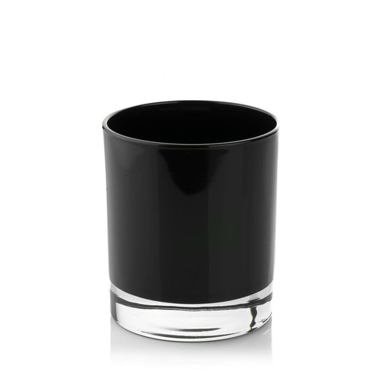 30cl Lotti Candle Glass - Internally Black Gloss
