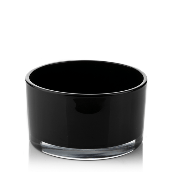 50cl Candle Glass Bowl - Internally Black Gloss